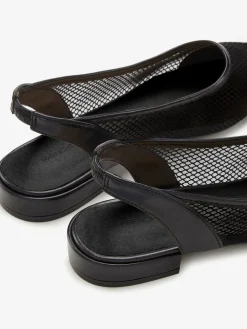 French Connection Ballerines<Ballerines à bride tendance avec empiècements en maille