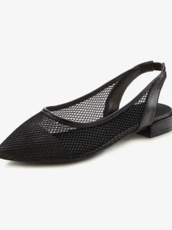 French Connection Ballerines<Ballerines à bride tendance avec empiècements en maille