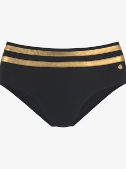 LASCANA Maillots De Bain<Bas de maillot de bain couleur unie avec empiècements couleur or
