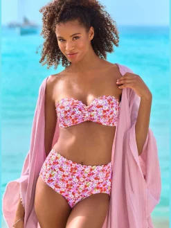 LASCANA Maillots De Bain<Bas de maillot de bain taille haute bords ondulés au laser