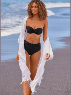 Sunseeker Maillots De Bain<Bas de maillot de bain taille haute matière structurée aux couleurs tendances