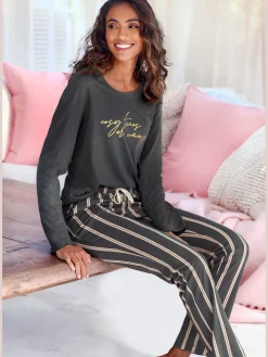 LASCANA Pyjamas<Bas de pyjama pantalon de pyjama imprimé