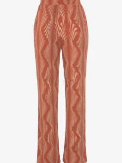 LASCANA Pyjamas<Bas de pyjama pantalon large avec imprimé palmiers graphique