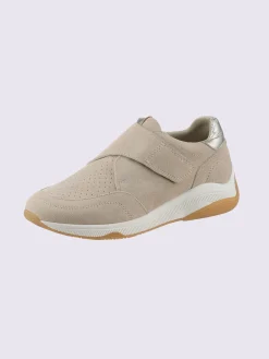 Baskets<Baskets cuir velours de vache.