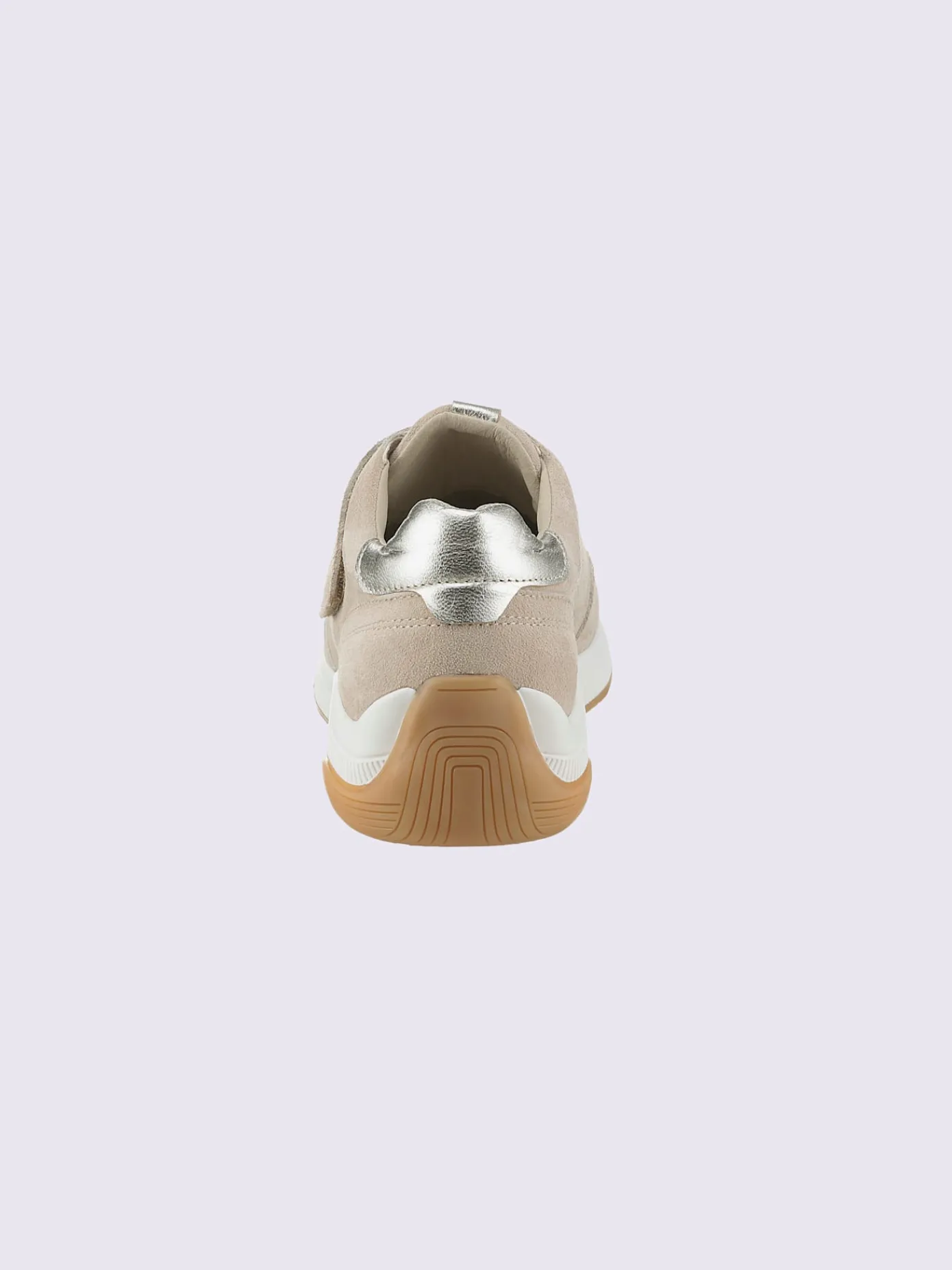 Baskets<Baskets cuir velours de vache.