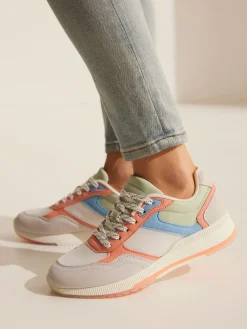 LASCANA Baskets<Baskets sneakers avec partie en cuir