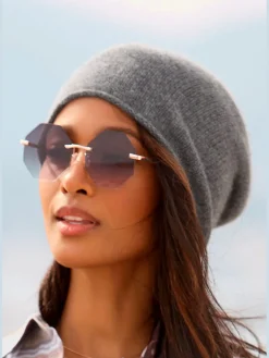 LASCANA Chapeaux & Bonnets<Beanie bonnet en tricot fin avec bord roulé tendance