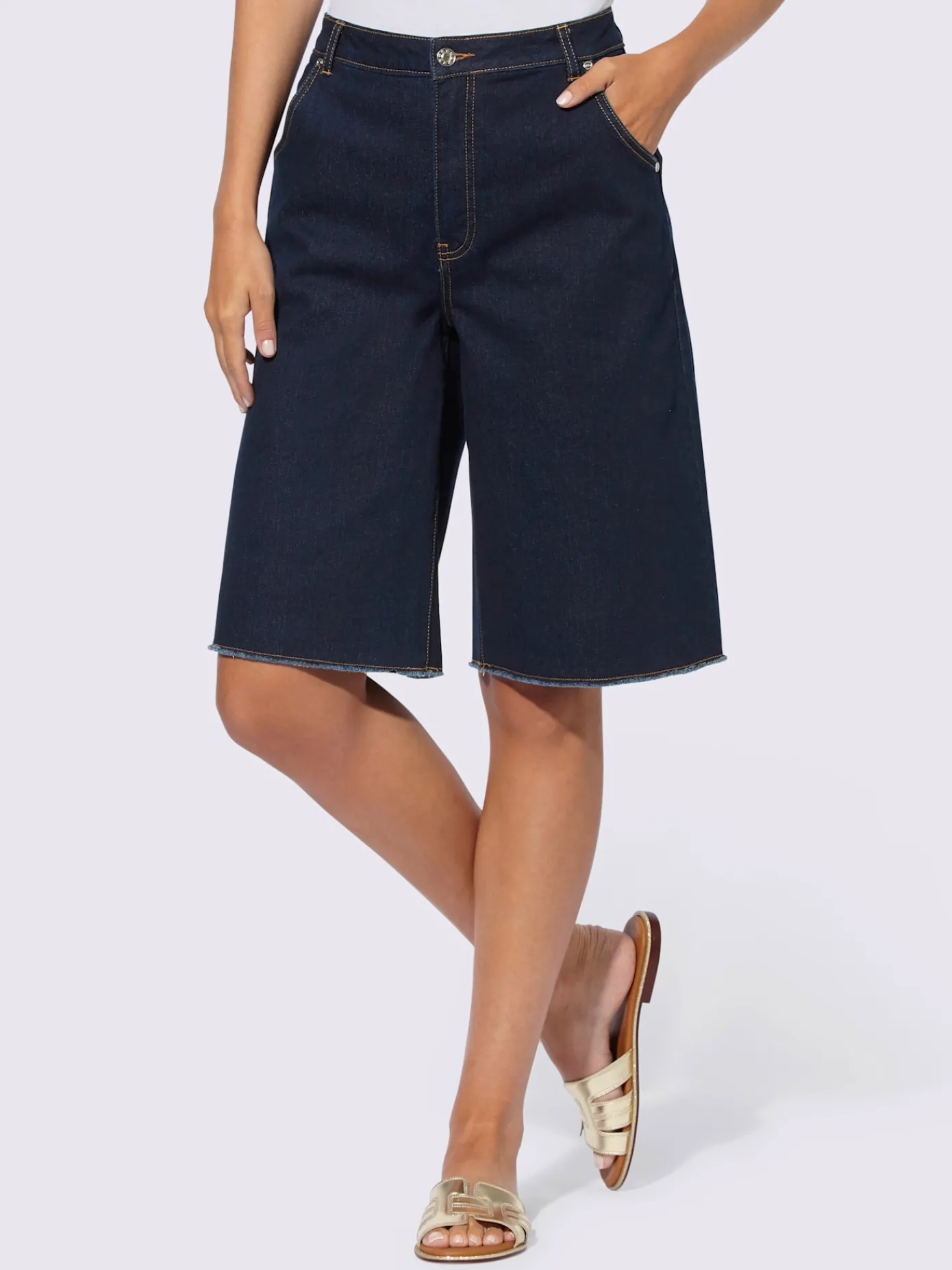 Rick Cardona Shorts Et Bermudas|Mode De Plage<Bermuda en jean coupe décontractée