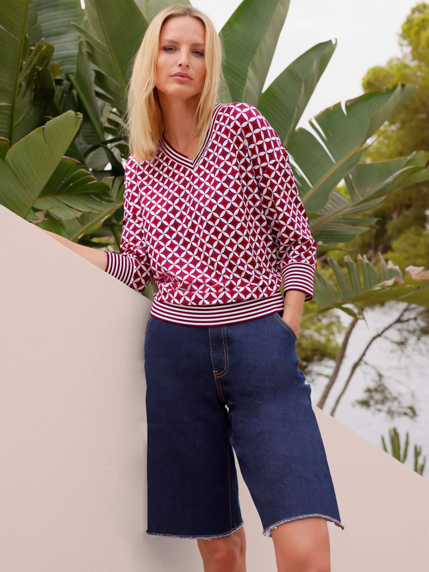 Rick Cardona Shorts Et Bermudas|Mode De Plage<Bermuda en jean coupe décontractée