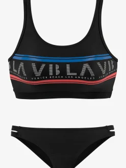 Venice Beach Maillots De Bain<Bikini bustier imprimé caoutchouc tendance