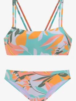 Sunseeker Maillots De Bain<Bikini bustier imprimé feuilles abstrait