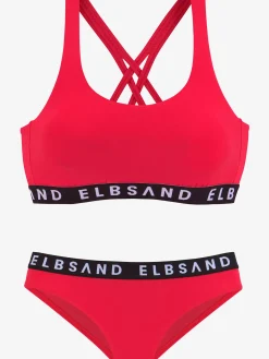 Elbsand Maillots De Bain<Bikini bustier ruban élastique avec marque inscrite