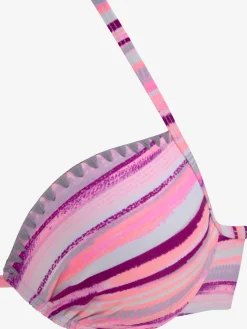 Venice Beach Maillots De Bain<Bikini push-up design rayé coloré