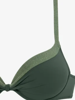 JETTE Maillots De Bain<Bikini push-up parties brillantes métallisées