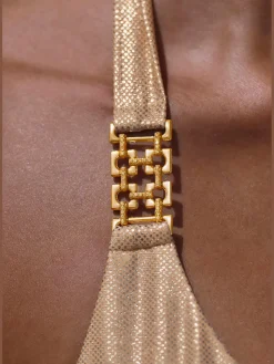 LASCANA Maillots De Bain<Bikini triangle revêtement brillant