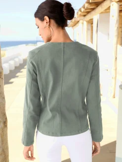 Tailleurs<Blazer aspect jean 2 glissières fantaisie poches