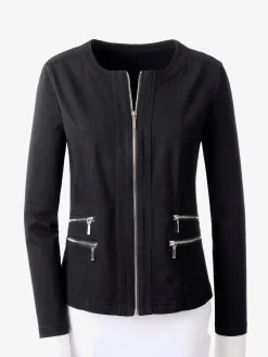 Tailleurs<Blazer aspect jean 2 glissières fantaisie poches