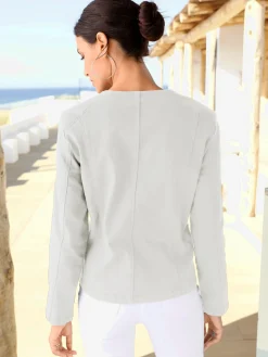 Tailleurs<Blazer aspect jean 2 glissières fantaisie poches