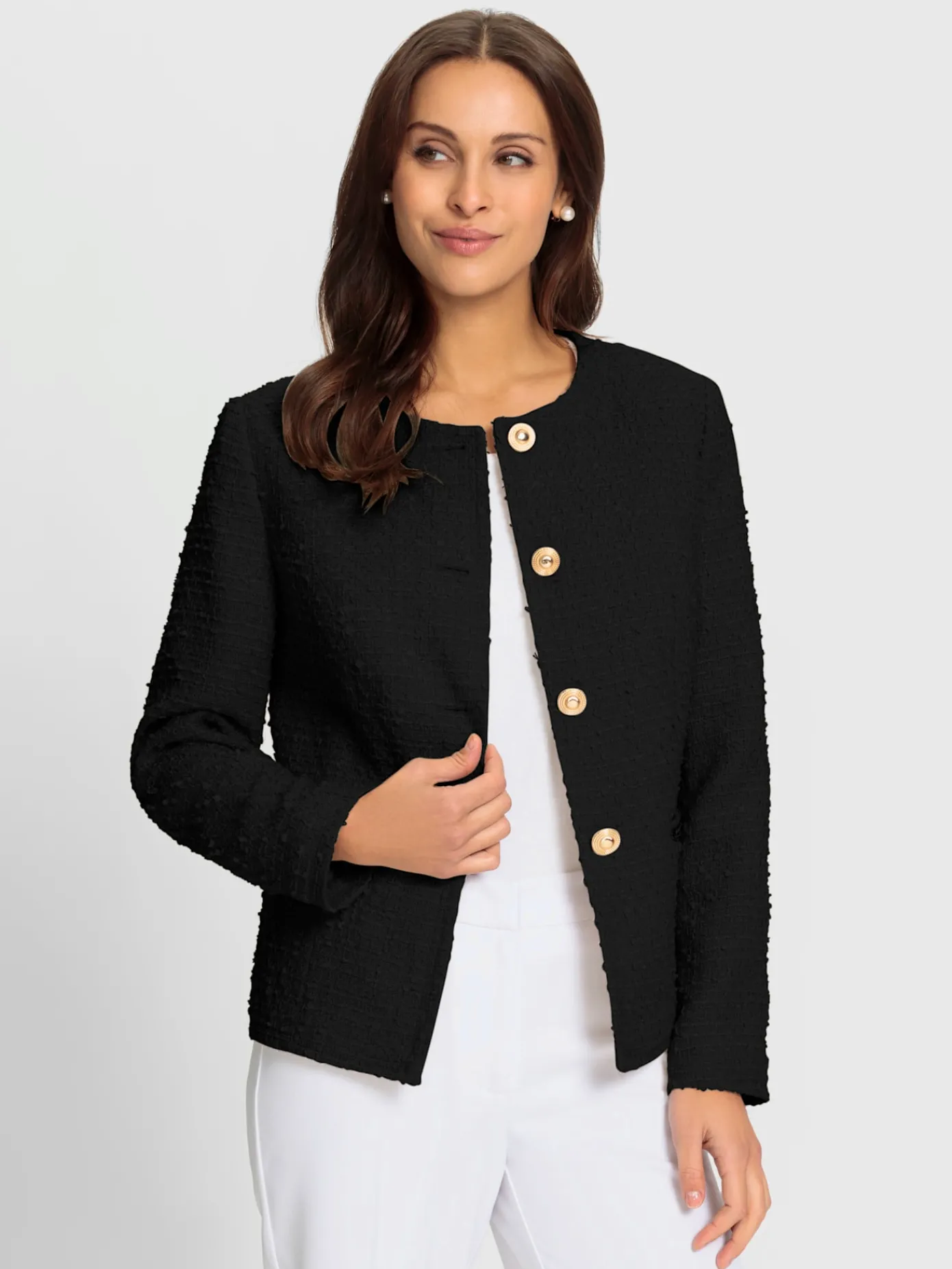 Fair Lady Tailleurs|Blazers<Blazer bouclé à la fois confortable et chic