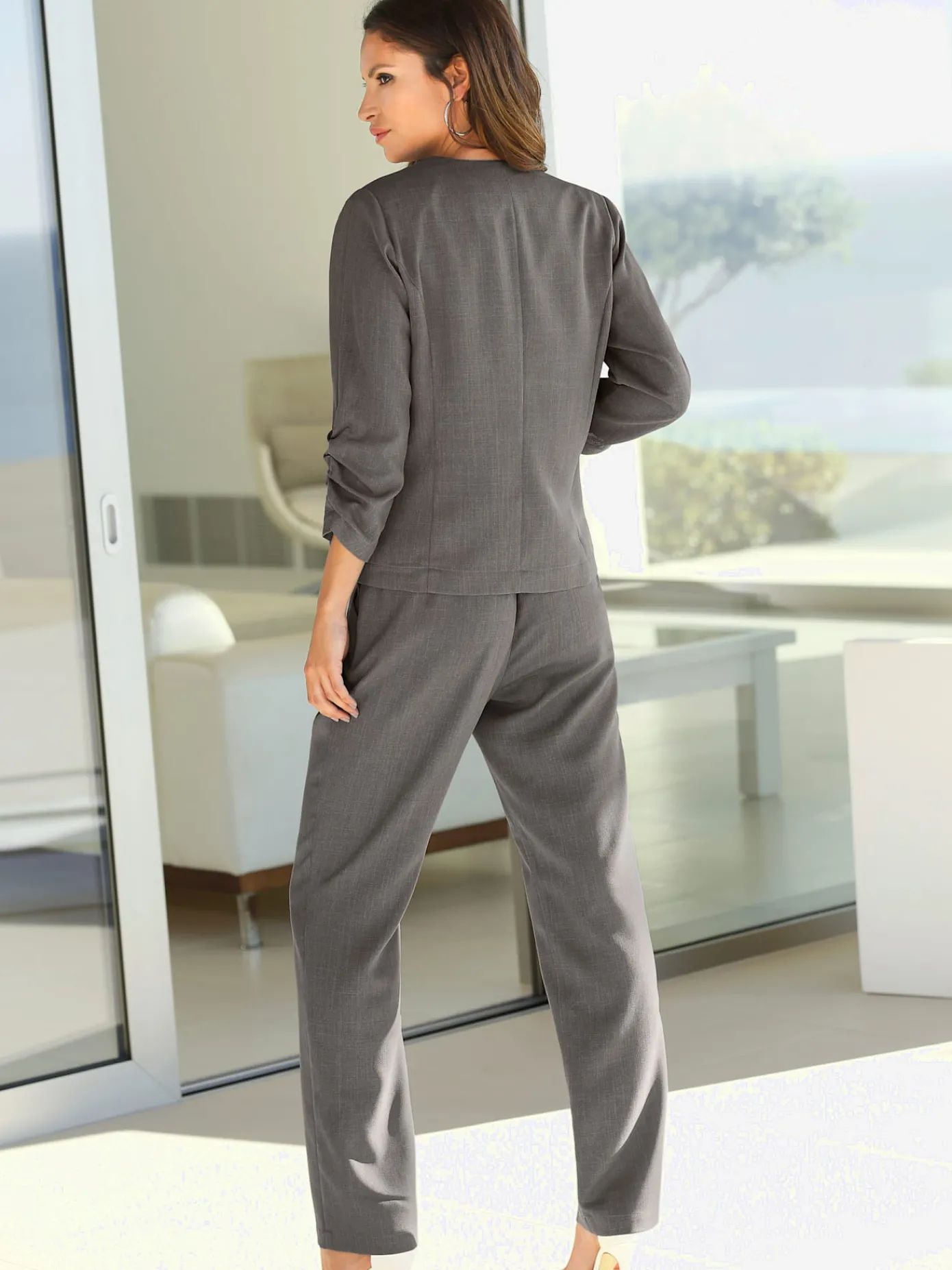 Tailleurs|Blazers<Blazer chemisier imitation lin