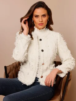 CREATION L PREMIUM Tailleurs|Blazers<Blazer court 30% laine