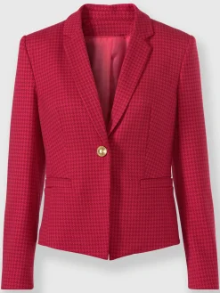 Ashley Brooke Tailleurs|Blazers<Blazer court bouton fantaisie couleur or