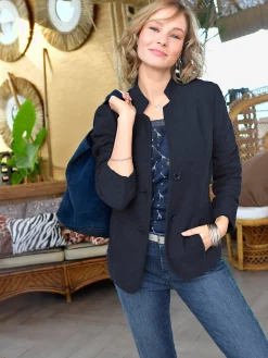 Tailleurs<Blazer doux au col montant