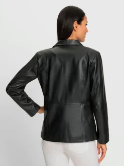 Rick Cardona Vestes<Blazer en cuir 100% cuir agneau nappa