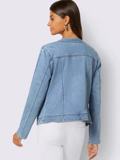 Creation L Tailleurs|Blazers<Blazer en jean boutons-pression dissimulés