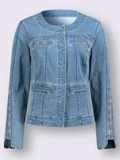 Creation L Tailleurs|Blazers<Blazer en jean boutons-pression dissimulés