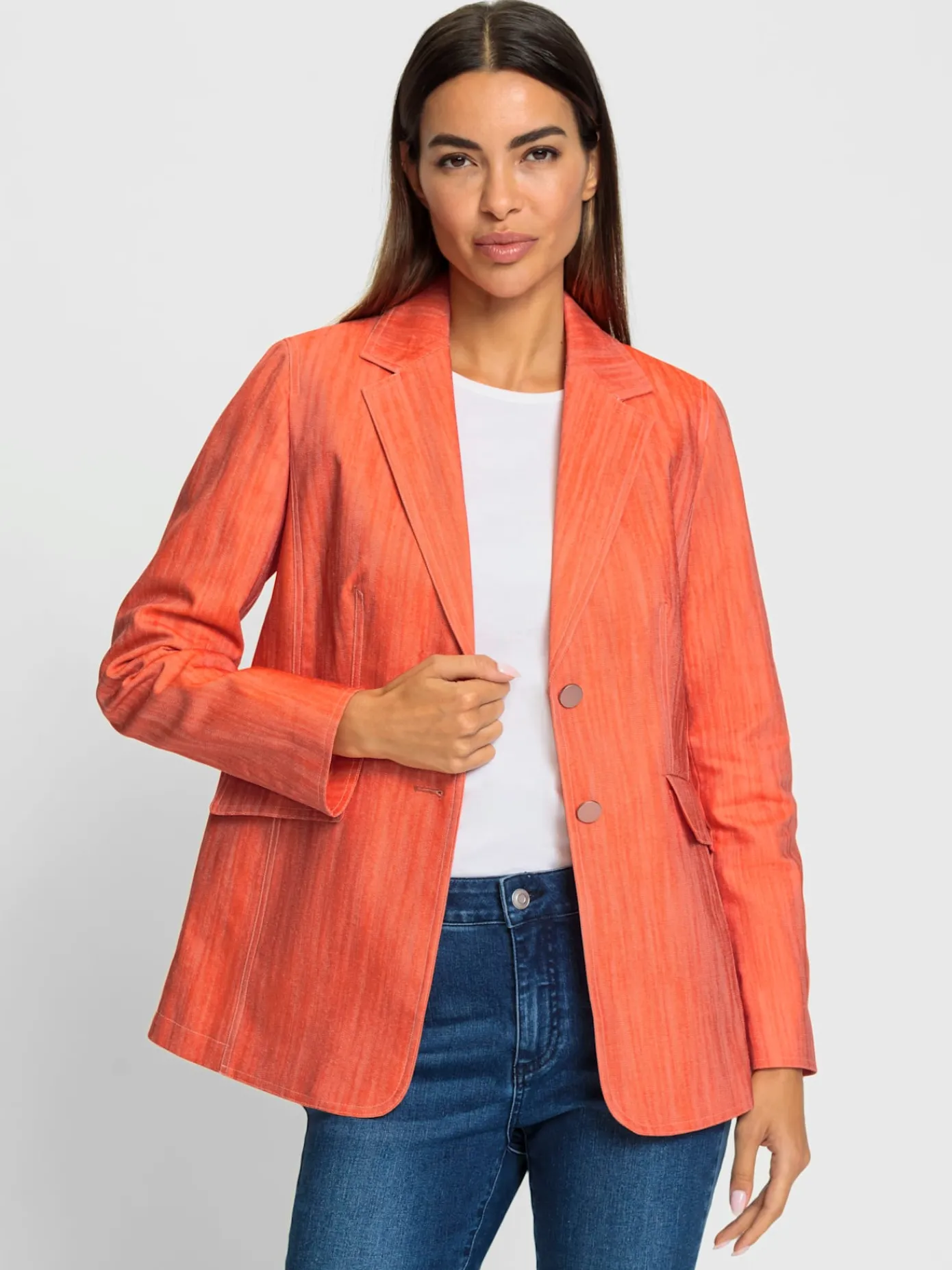 Rick Cardona Tailleurs|Blazers<Blazer en jean qualité denim teintée