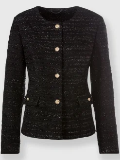 Ashley Brooke Tailleurs|Blazers<Blazer en jersey boutons fantaisie dorés