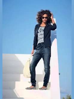 Linea Tesini Tailleurs<Blazer en jersey coupe sobre pour un look décontracté tendance