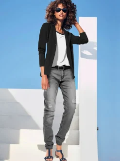 Linea Tesini Tailleurs|Blazers<Blazer en jersey coupe sobre pour un look décontracté tendance