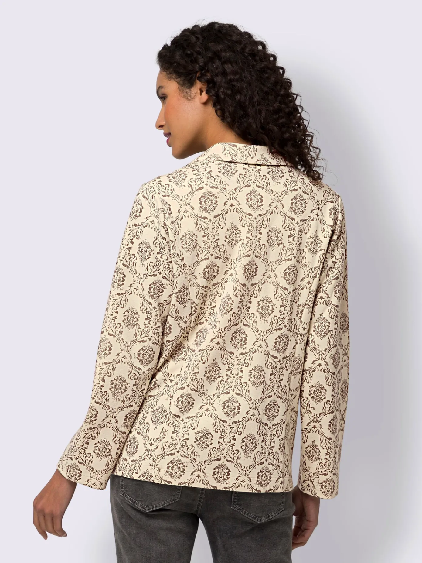 Linea Tesini Tailleurs|Blazers<Blazer en jersey élégant motif décoratif