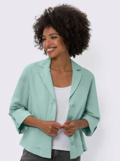 Linea Tesini Tailleurs|Blazers<Blazer en lin qualité lyocell estivale