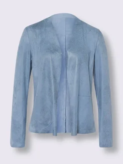 Linea Tesini Tailleurs|Blazers<Blazer en synthétique imitation cuir velours douce