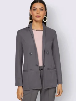 Creation L Tailleurs|Blazers<Blazer forme ouverte et longue tendance