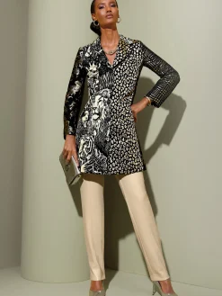 Creation L Tailleurs|Blazers<Blazer jacquard joli motif jacquard