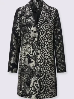 Creation L Tailleurs|Blazers<Blazer jacquard joli motif jacquard