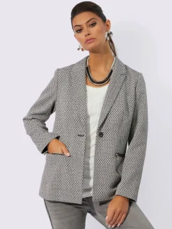 Creation L Tailleurs|Blazers<Blazer jacquard qualité jacquard bicolore