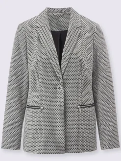 Creation L Tailleurs|Blazers<Blazer jacquard qualité jacquard bicolore