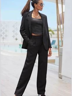 LASCANA Tailleurs|Blazers<Blazer long blazer femme avec col à revers