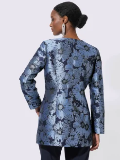 Creation L Tailleurs|Blazers<Blazer long jacquard de qualité