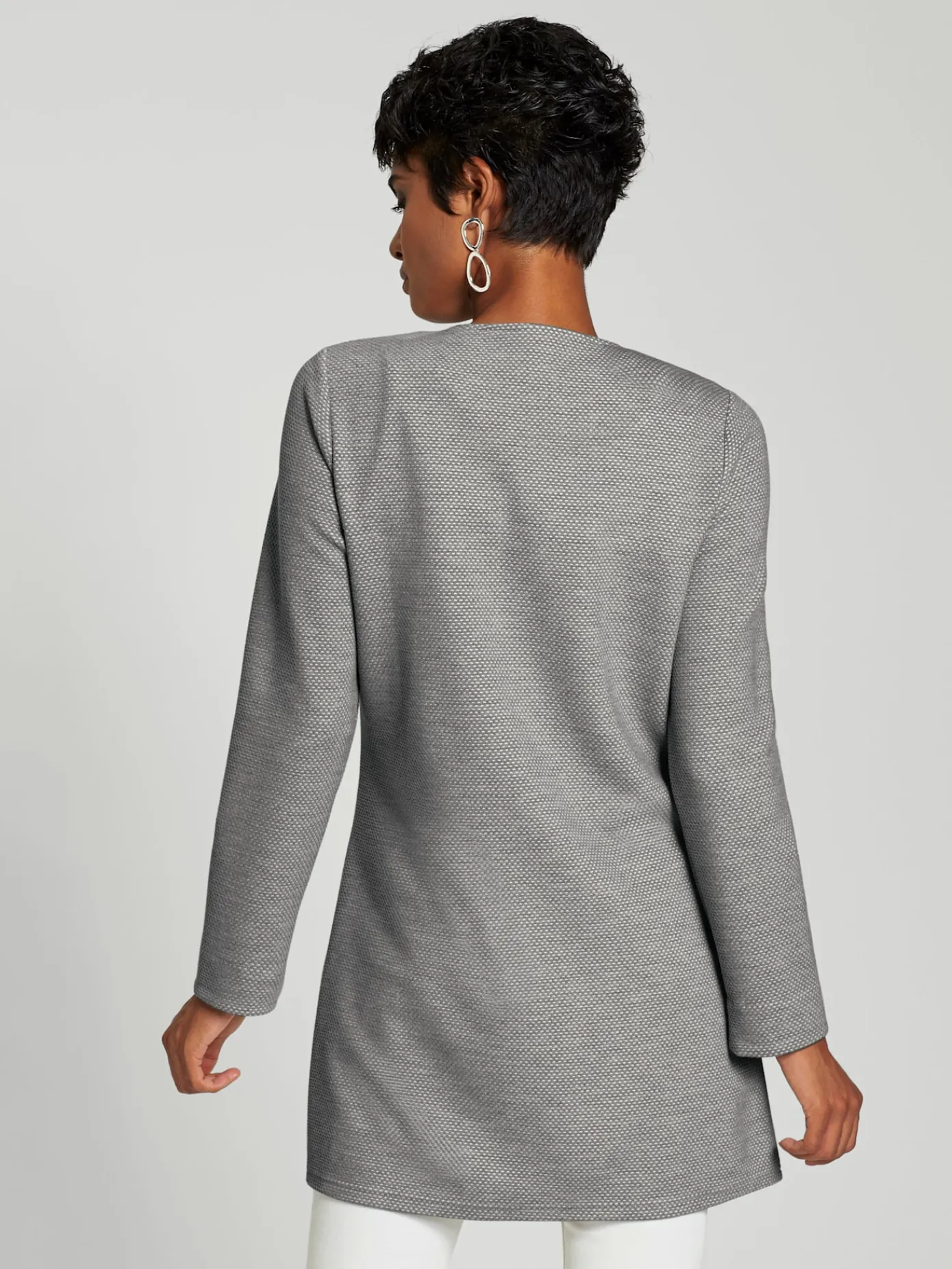 Creation L Tailleurs|Blazers<Blazer long qualité jersey extensible, souple et confortable