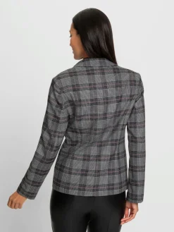 Rick Cardona Tailleurs|Blazers<Blazer superbe tissage en carreaux