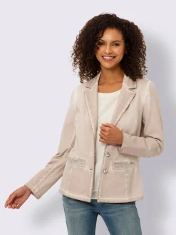 Linea Tesini Tailleurs|Blazers<Blazer sweat délavage « oil dyed » tendance