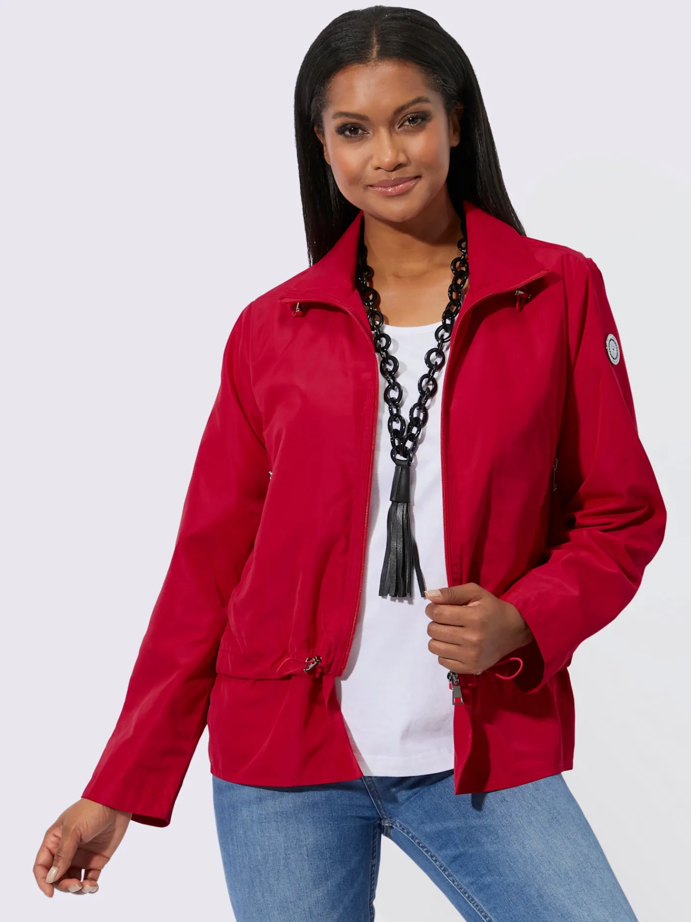 Vestes<Blouson qualité légèrement brillante