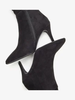 LASCANA Bottes<Bottes à glissière fronces tendance avec talon compensé confortable d'env. 8 cm