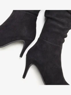 LASCANA Bottes<Bottes à glissière fronces tendance avec talon compensé confortable d'env. 8 cm